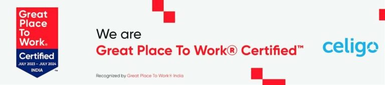 Celigo India is now certified as Great Place To Work®