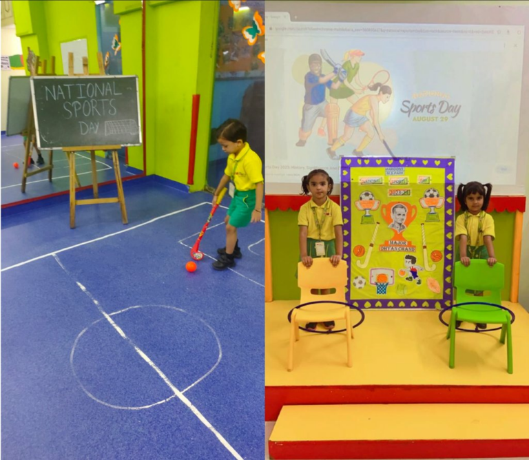 Makoons Play School Celebrates National Sports Day with Zeal in Mansarovar Park & Vaishali Sector-3