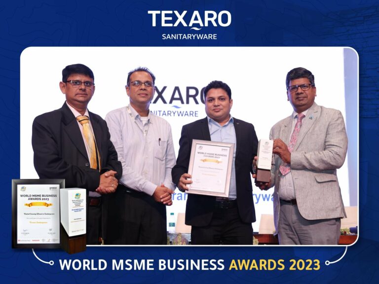 Texaro Sanitaryware Awarded ‘Fastest Growing Brand in Indian Sanitaryware Industry’ by WASME, Reinforces Commitment to Innovation and Quality