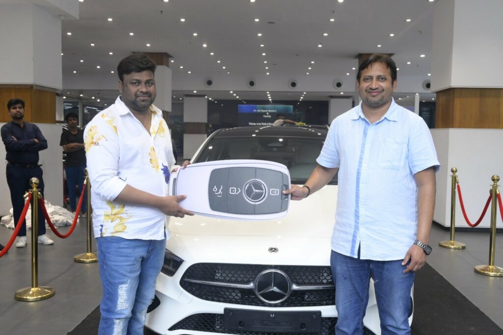 Blockbuster Producer SKN gifted a brand new Mercedes Benz car to Cult Blockbuster “Baby” director Sai Rajesh