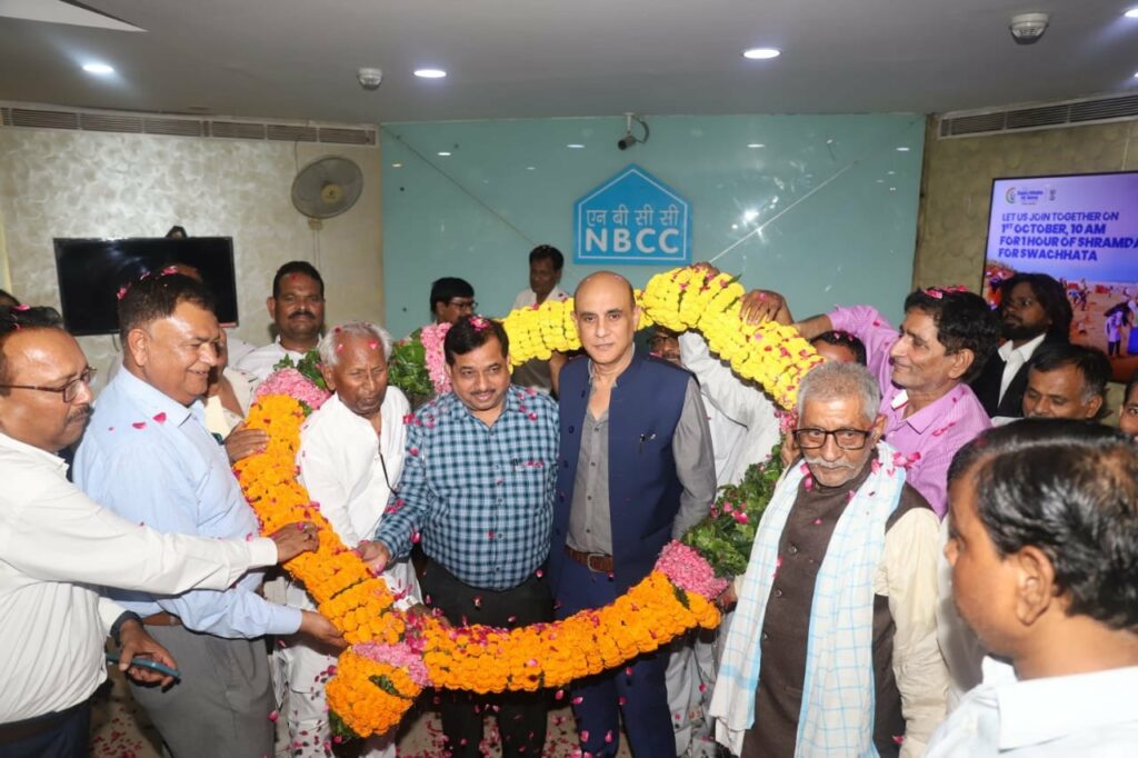 All INDIA NBCC EMPLOYEES ASSOCIATION HOLDS MEGA CELEBRATION RALLY TO WELCOME SHRI K.P.M. SWAMY, THE NEW CMD OF NBCC