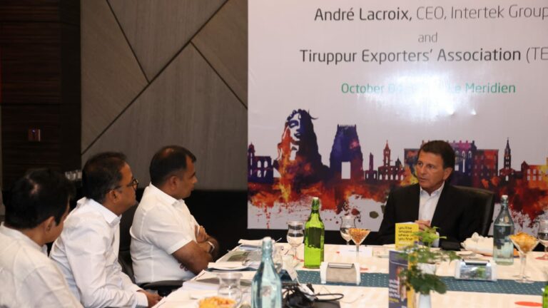 THE FUTURE OF SUSTAINABILITY IS NOW: Intertek CEO top-to-top meeting with knitwear industry leaders in Tiruppur