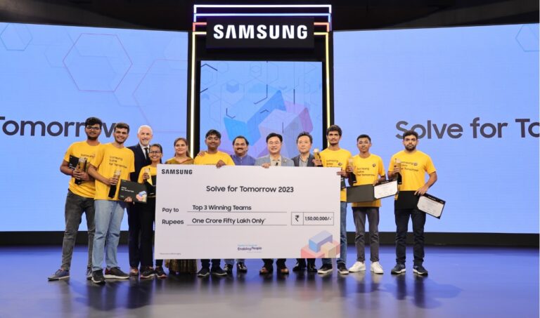 Top 3 Teams from Surat, Nagpur and Golaghat with a Beach Cleaning Robot, an AI Tool to Help Women Choose STEM and a Low-Cost Personal Cooling Device Win Samsung Solve for Tomorrow 2023