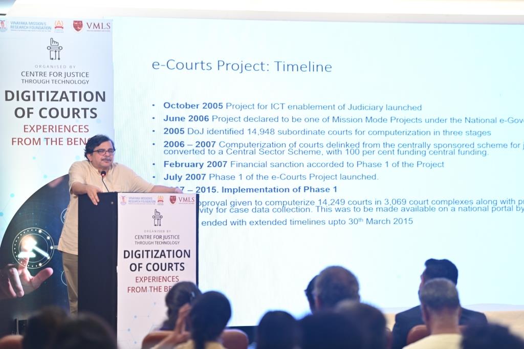 Vinayaka Mission’s Law School proudly hosted the 1st Lecture of the Center for Justice through Technology’s (CJT)