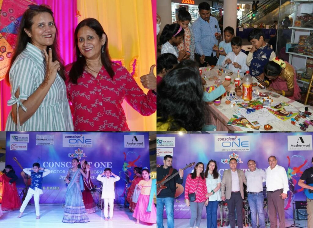 Diwali Carnival 109 was organized for  3 days 3rd ,4 th & 5 th nov 2023 at Conscient One Mall Gurgaon by Aasherwad Consultants