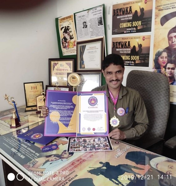 Altaf Dadasaheb Shaikh Makes History: Receives London World Book of Record Award from Postman