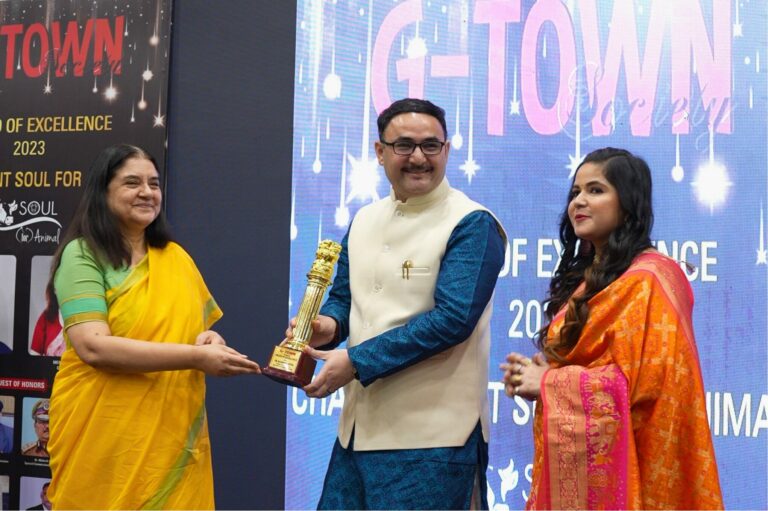 Parmanu Defence Academy Dehradun Honored with Education Excellence Award by Member of Parliament Smt. Menaka Gandhi