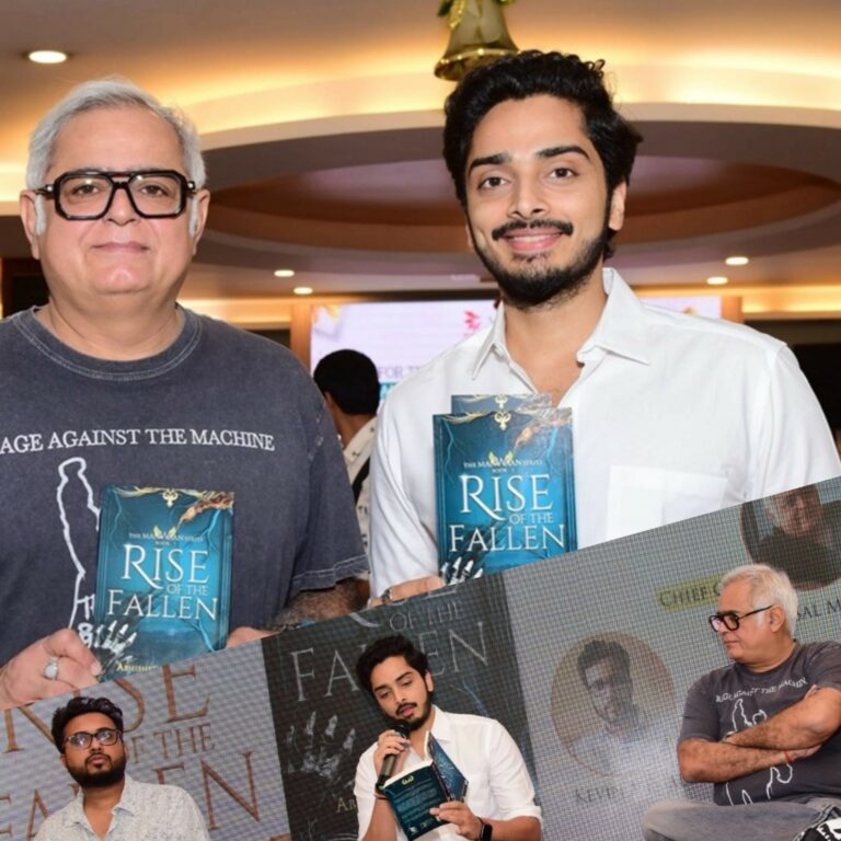 Hansal Mehta launches Abhishek Krishnan’s mytho-fantasy novel, ‘Rise of the Fallen: Book 1 of the Manwaan Series’, published by NuVoice Press