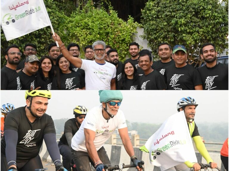 Milind Soman concludes “Lifelong Green Ride 3.0,” from Pune to Bengaluru urging to reduce carbon footprint by choosing transport mode wisely