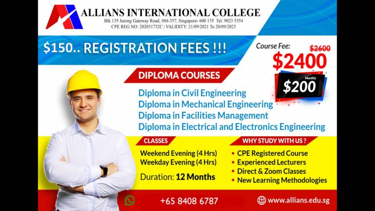 Get low-cost diploma in Electronics & Electrical from Singapore- Allians College