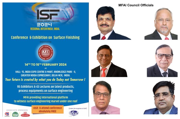 Indian Surface Finishing 2024 is approaching in Greater Noida