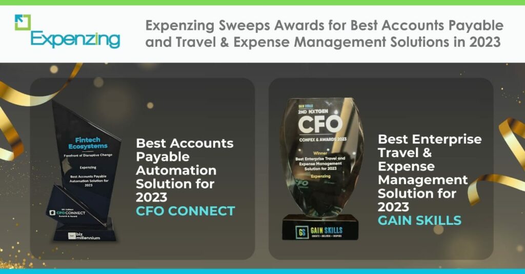 Expenzing Sweeps Awards for Best Accounts Payable Automation and Travel & Expense Management Solutions in 2023