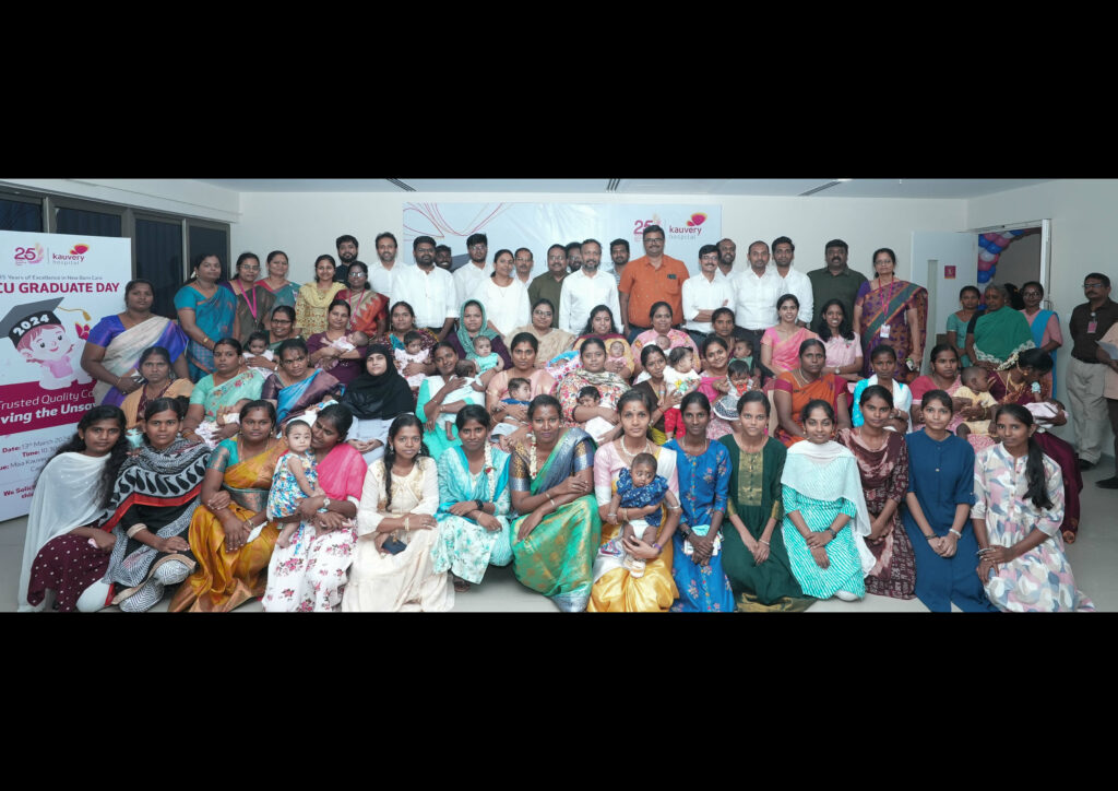 Neonatology department at Kauvery Hospital, Trichy celebrates “NICU Graduation Day”