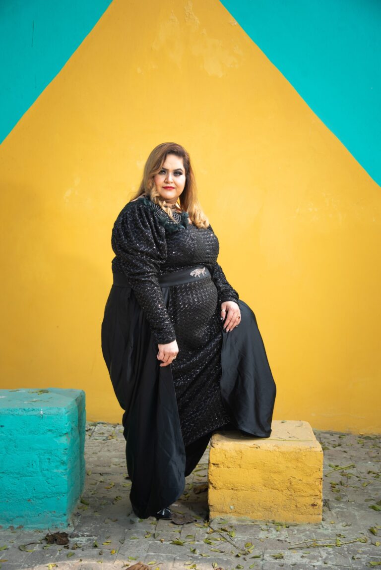 Nupur Maggo breaking the trend for plus size fashion by being the model for Empowering Plus and Shapely By Somwya