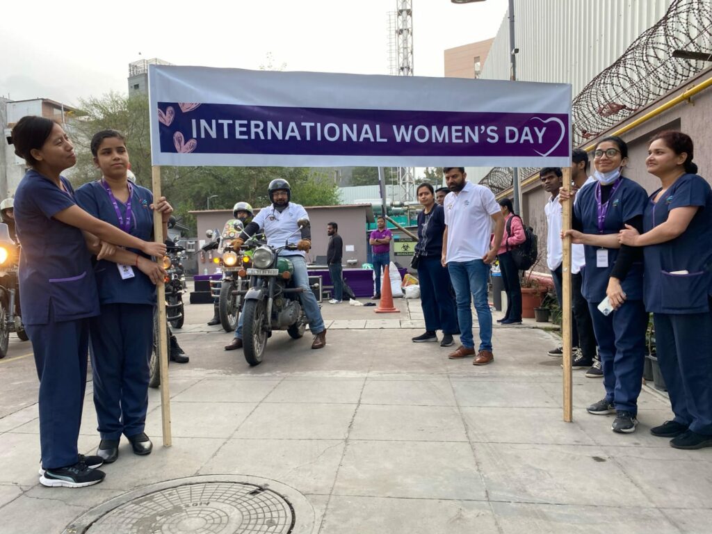 Madhukar Rainbow Children’s Hospital Organized a Bike Rally on the Occasion of International Women’s Day 2024