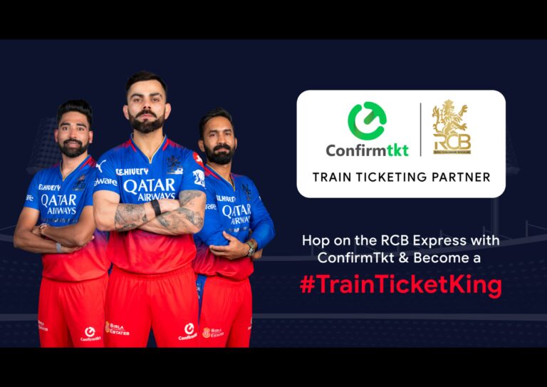 Confirmtkt Becomes the Official ‘Train Ticketing Partner’ of Royal Challengers Bengaluru (RCB) for T20 Season 2024