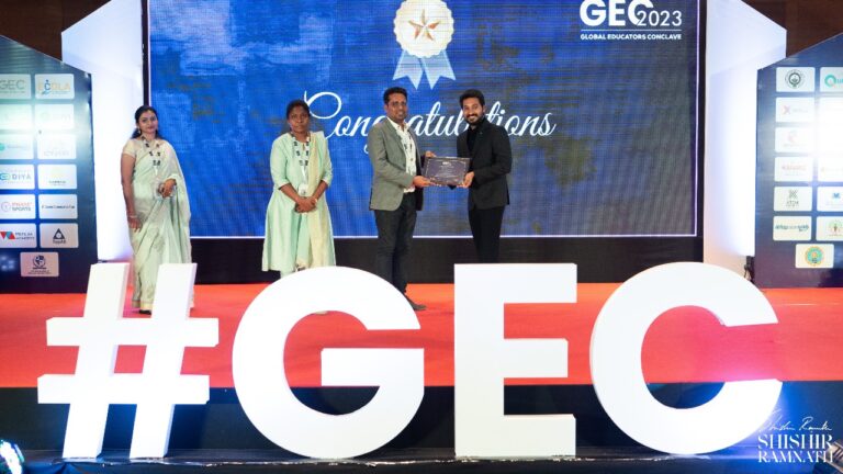 Dr. Raja Thangappan acknowledged as one of the 50 MOST INNOVATIVE INDIVIDUALS’23 in the field of education