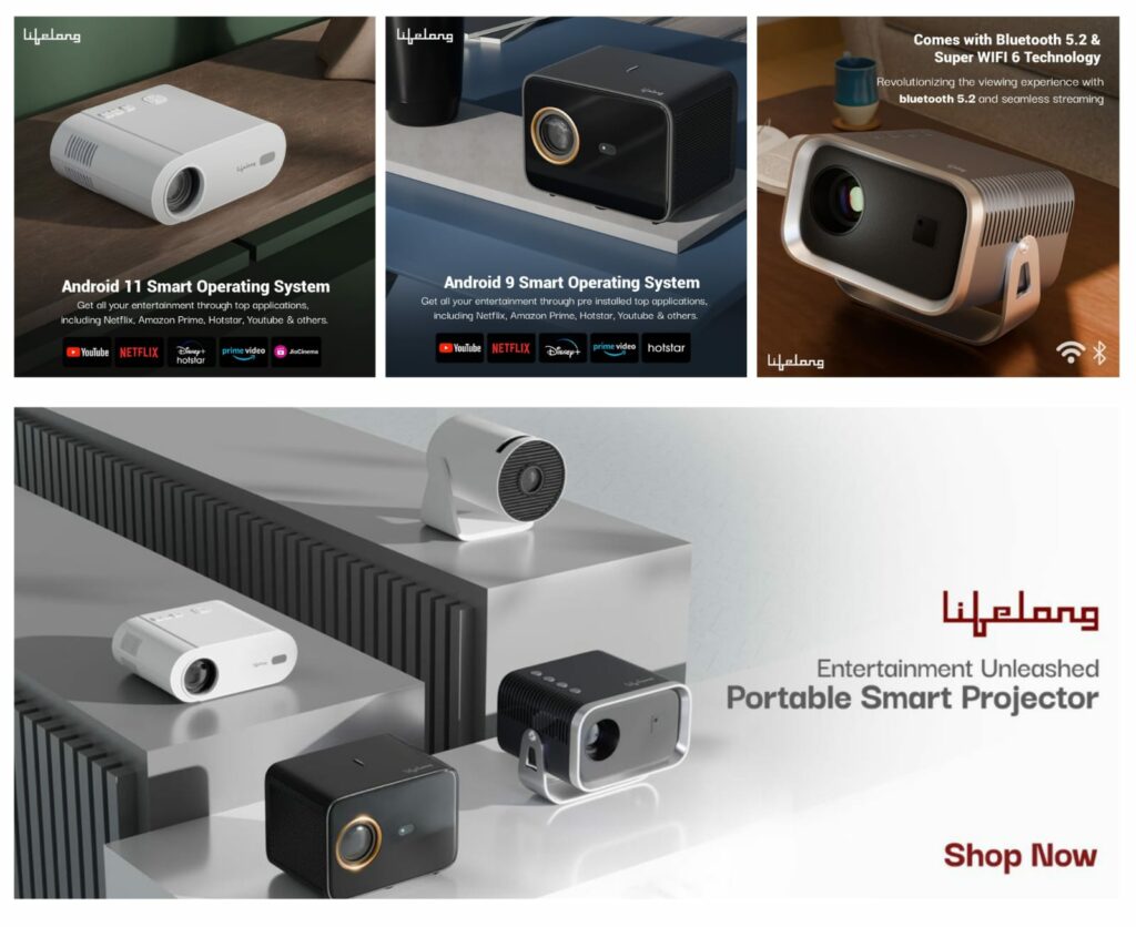 Lifelong Online unveils Lifelong Android Home Projector series to redefine the high-quality home entertainment market making it accessible to all