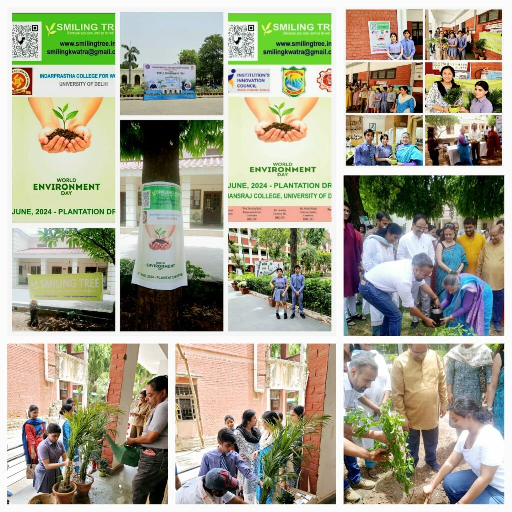 Smiling Tree, led by young Aarav & Alina Kwatra, Partners with IP College and Hansraj College for World Environment Day