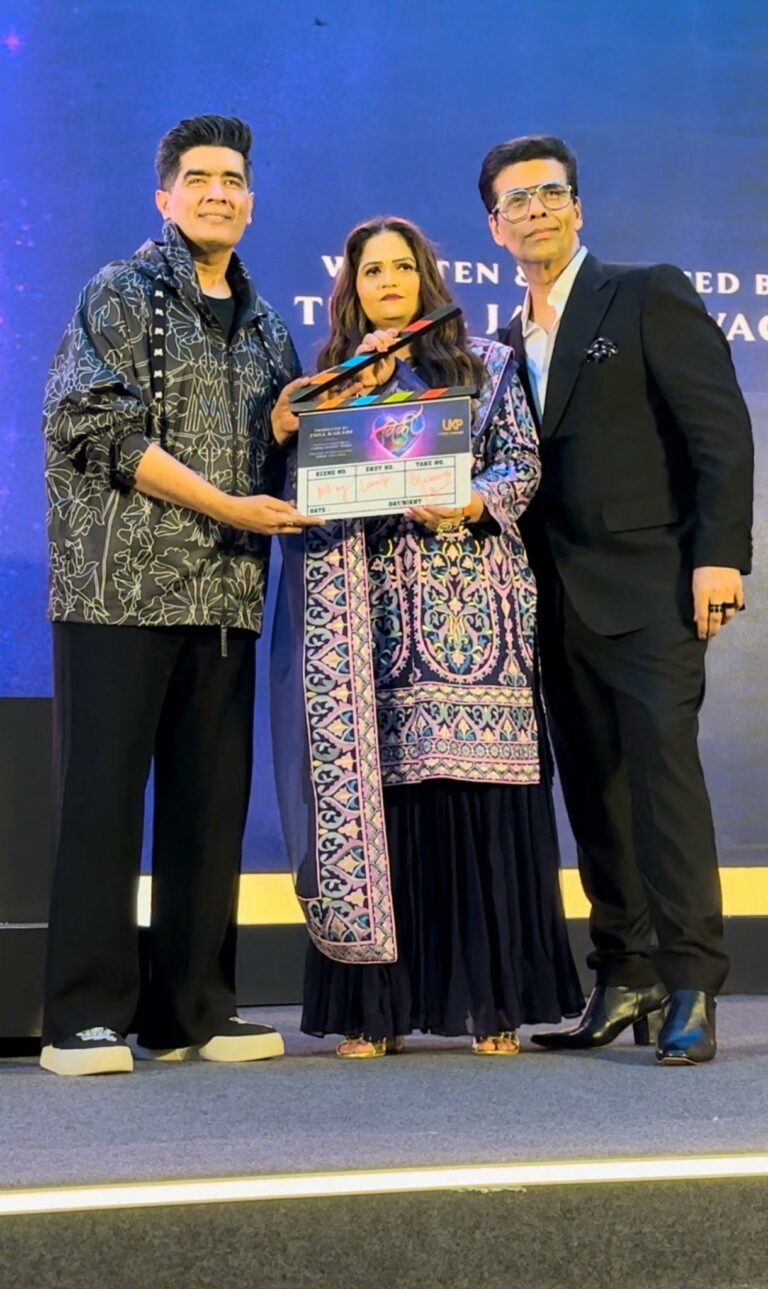 Karan Johar and Manish Malhotra  Launch Usha Kakade’s Production House – Welcomes Her To Movie Industry 