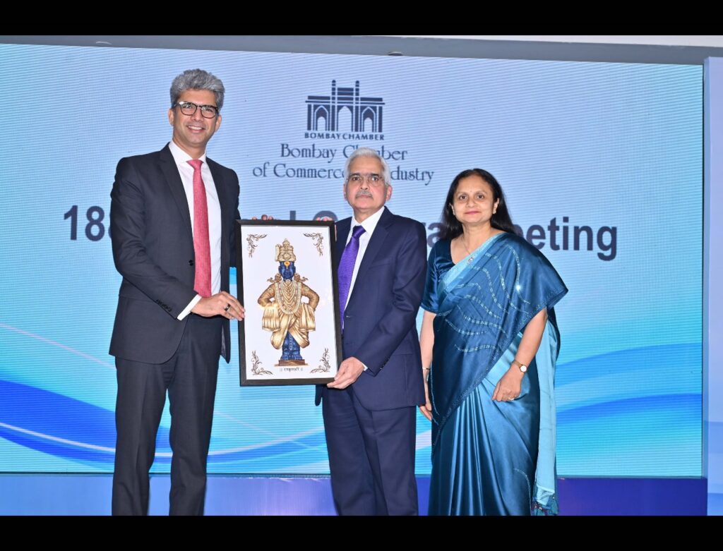 “India is at the threshold of a major structural shift in its growth trajectory:” RBI Governor Shaktikanta Das at 188th AGM of Bombay Chamber