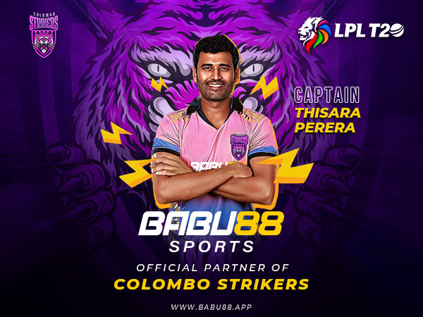 BABU88Sports Announces Sponsorship of Colombo Strikers in Lanka Premier League