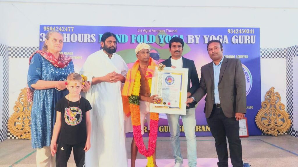 360 hours blindfold yoga entered into high range world records