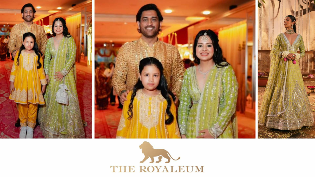 “Royaleum” Shines at Anant Ambani’s Wedding: Adorned by Mrs. Dhoni and Neeti Mohan