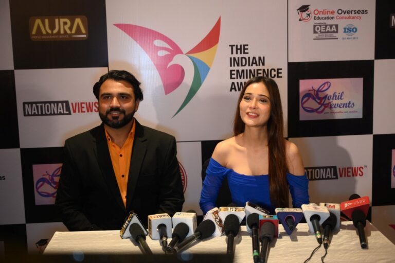 Dr. Bhavesh Parmar Organizes Prestigious Indian Eminence Award with Celebrity Guest Sara Khan