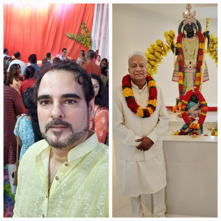 Ram Lala song Produced by Monjoy Joy Mukerji and Dr Etienne Premdani mesmerized devotees during Lord Ram Pran Prathishta at The Netherlands Sai Mandir