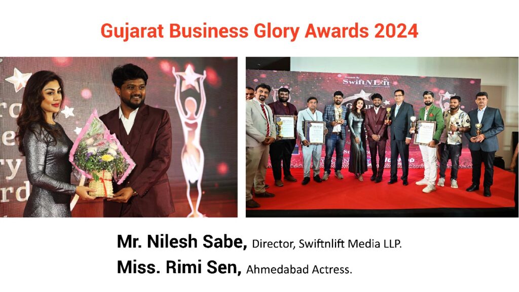 SwiftNLift Media Group Celebrates Excellence at Gujarat Business Glory Awards 2024