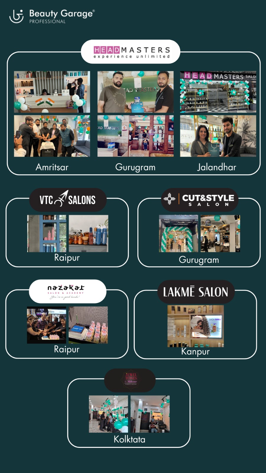 Beauty Garage Professional sets a record by hosting nine events across India in a single day to promote hair care through its salon partners