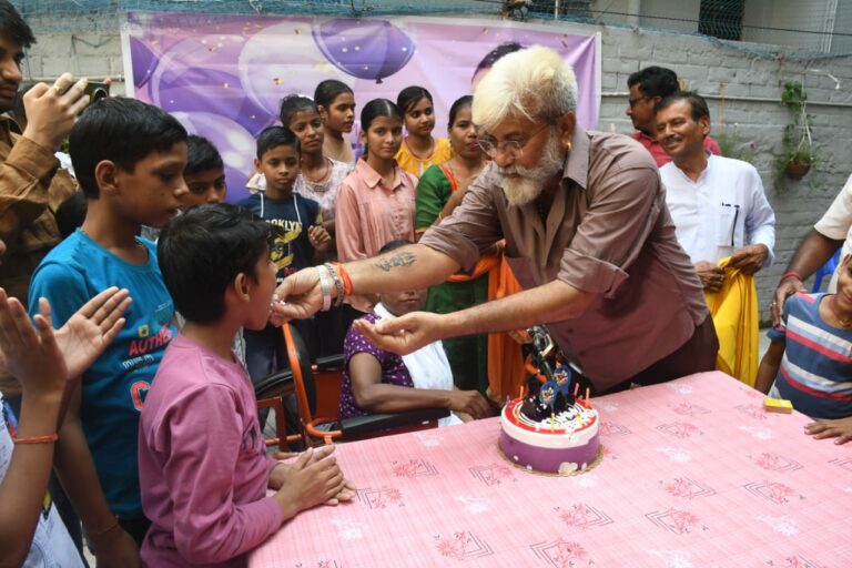 Akshara Singh’s Birthday Celebrated with Deaf and Mute Children in Patna, Father Bipin Singh Attended