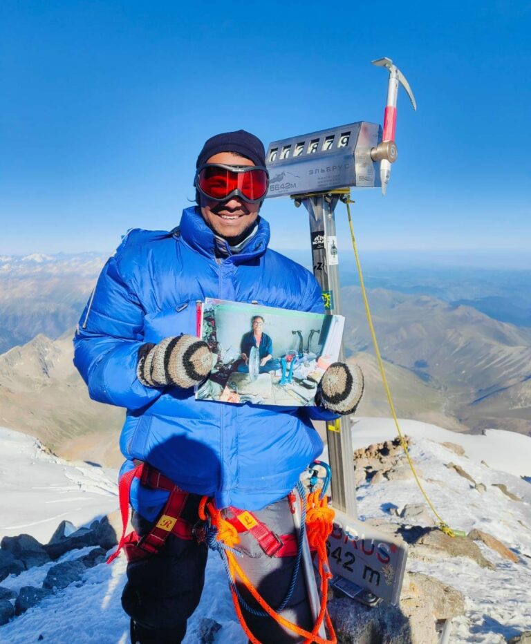 Anand Bansode climbed Mount Elbrus 3rd time to Honor Father’s Legacy: Scaling New Heights and Inspiring Generations