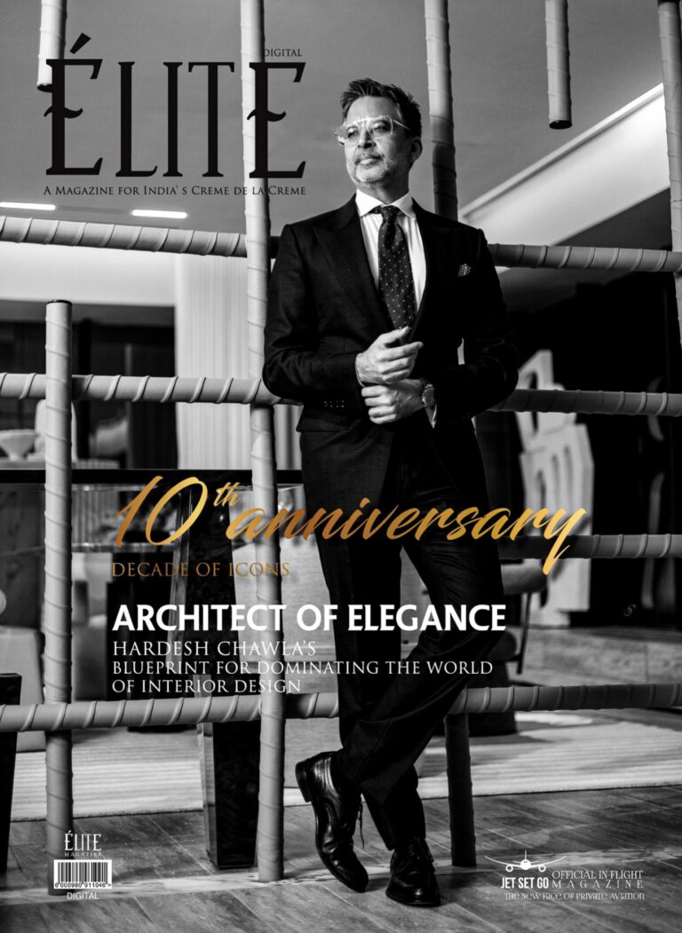Hardesh Chawla Featured on ELITE Magazine’s 10th Anniversary Cover – DECADE OF ICONS