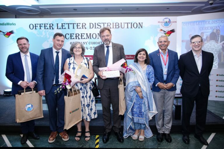 Magic Billion to send skilled candidates to Germany; Hands over offer letter in the presence German Ambassador to India