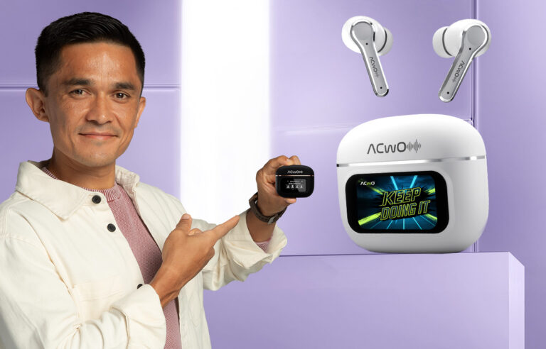 ACwO Launches Their First-Ever Original 1.45” Smart Touch Display Earbuds