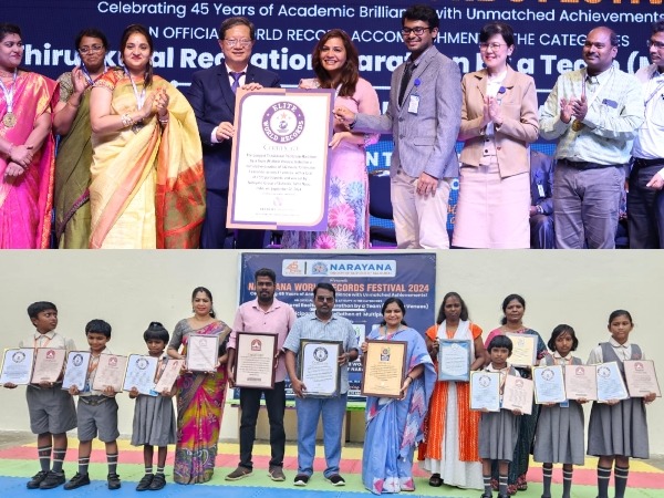Narayana Group of Schools Showcases Holistic Excellence with Elite World Records in Thirukkural Recitation and Spellathon