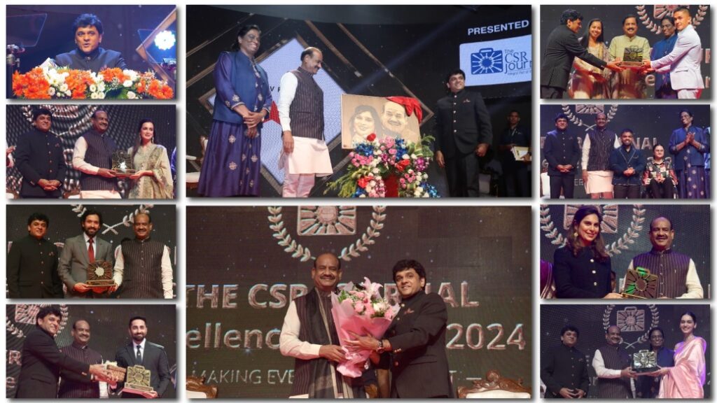 Honourable Speaker, 18th Lok Sabha Shri Om Birla graces The CSR Journal Excellence Awards 2024 (7th Edition) 