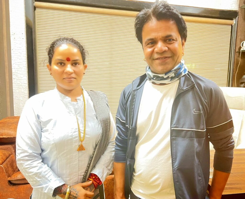 Guru Maa Tejaswini Ganga Blessed Rajpal Yadav; Earlier, ‘Baahubali’ Writer Vijayendra Prasad Also Paid His Respects