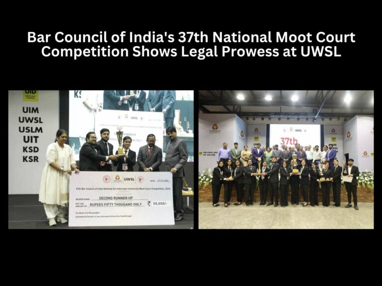 Bar Council of India’s 37th National Moot Court Competition Shows Legal Prowess at UWSL