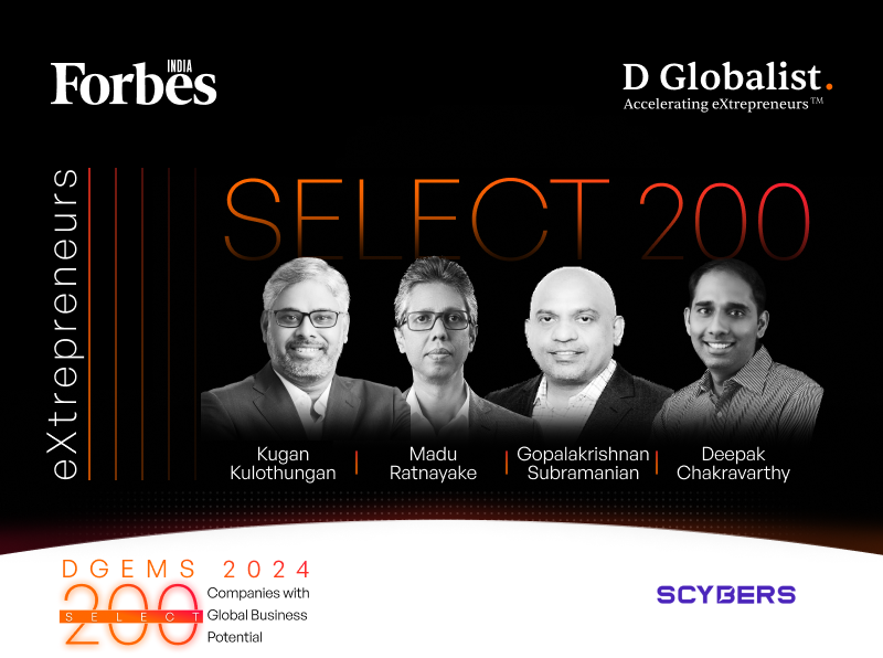 Scybers Recognized in Forbes India Select 200 – DGEMS 2024
