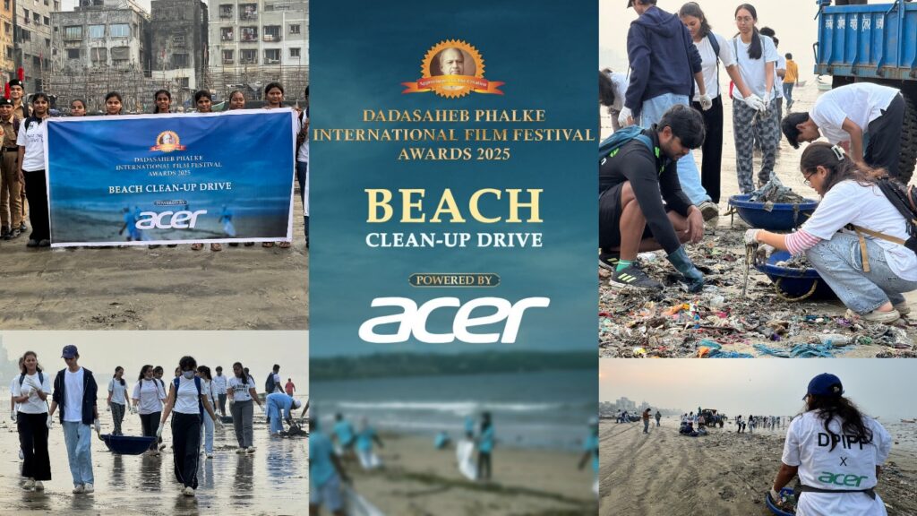 Acer hosts Beach Clean-up Drive with Dadasaheb Phalke International Film Festival at Versova Beach, Mumbai