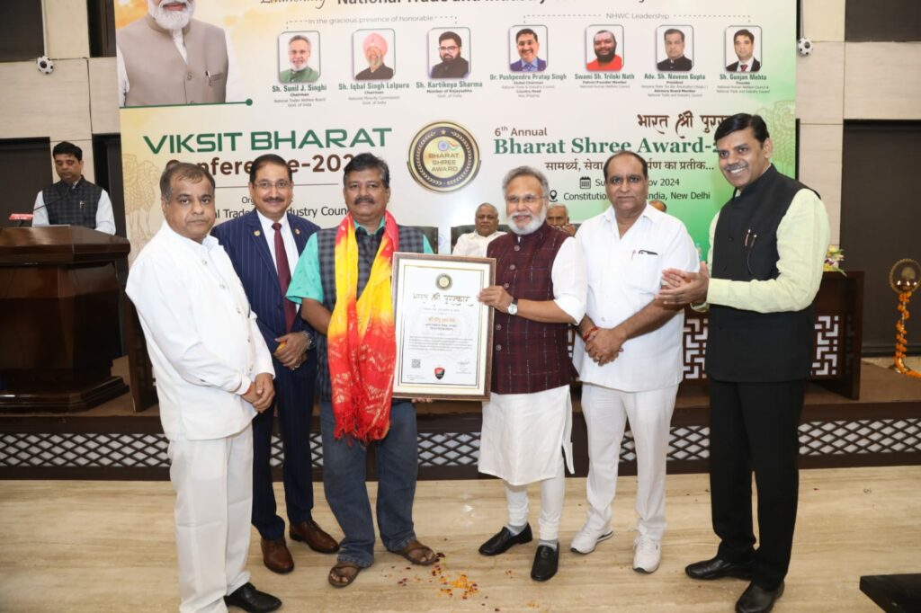Deepu RS Nair Chadayamangalam: Honored with the Bharath Sree National Award