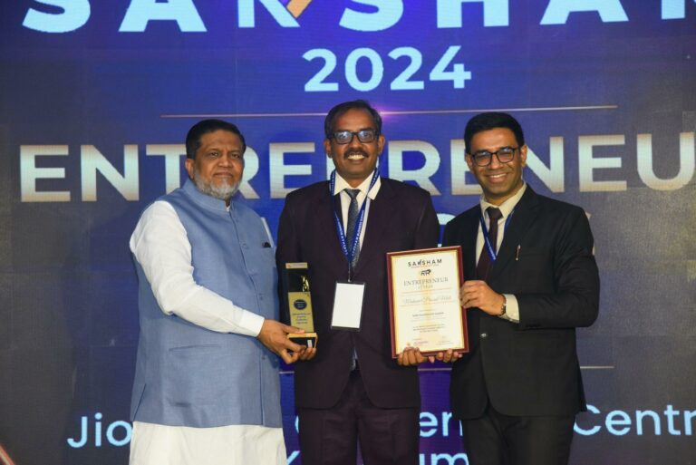 Mr. Mahaveer Prasad Mali Receives Entrepreneur Excellence Award at Saksham Summit 2024