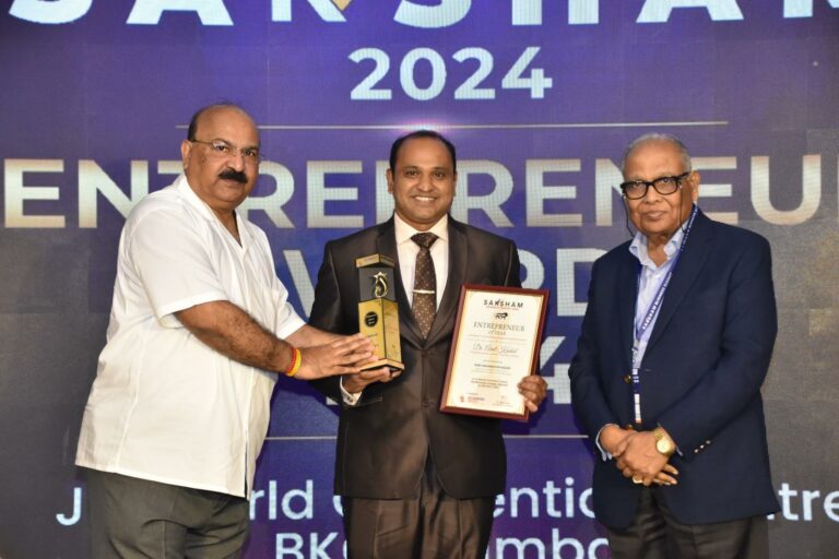 Ashtang Ayurved Hospital Recognized with Prestigious Award for Excellence in Ayurveda at Saksham Summit 2024