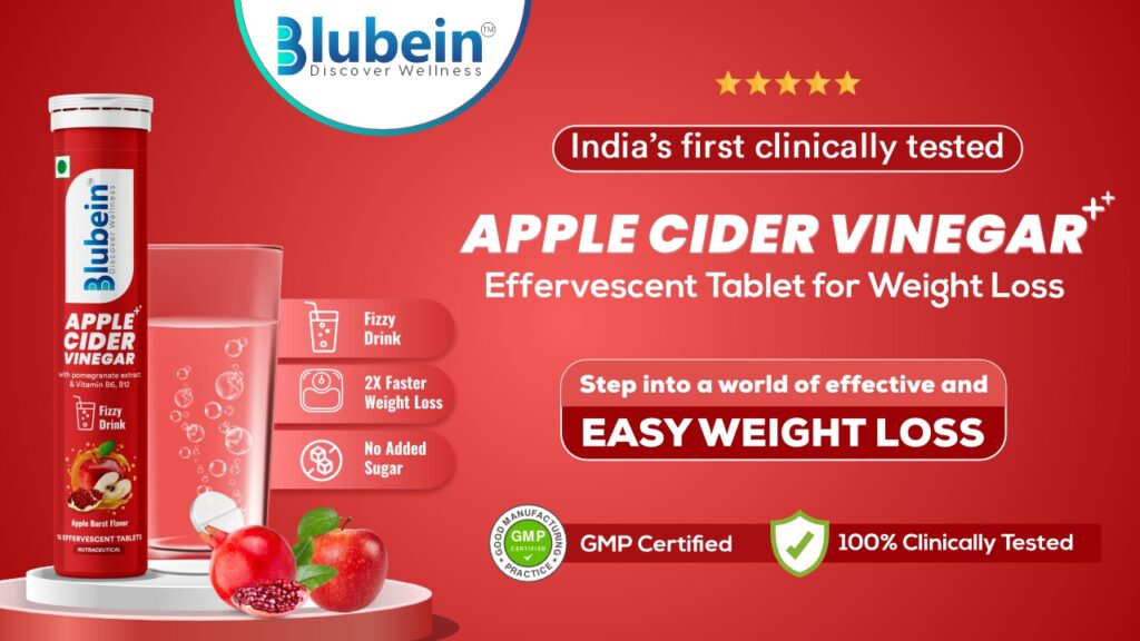 Blubein’s Apple Cider Vinegar Effervescent Tablets emerge as a game-changer in the weight loss business.