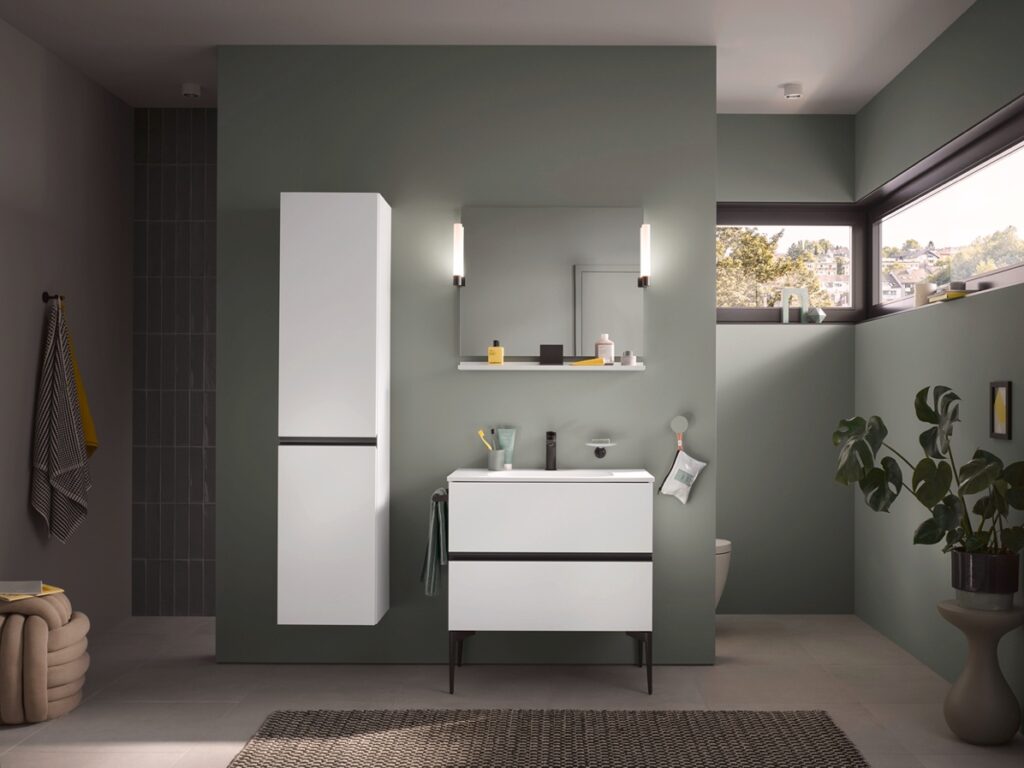 Duravit presents Sivida by Starck – Mineral cast washbasins and furniture with varied design options.