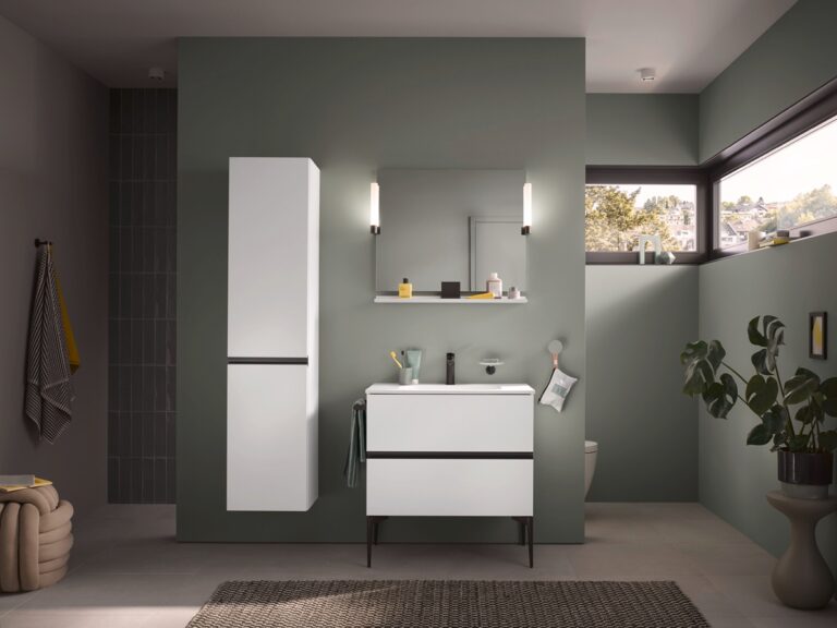 Duravit presents Sivida by Starck – Mineral cast washbasins and furniture with varied design options.