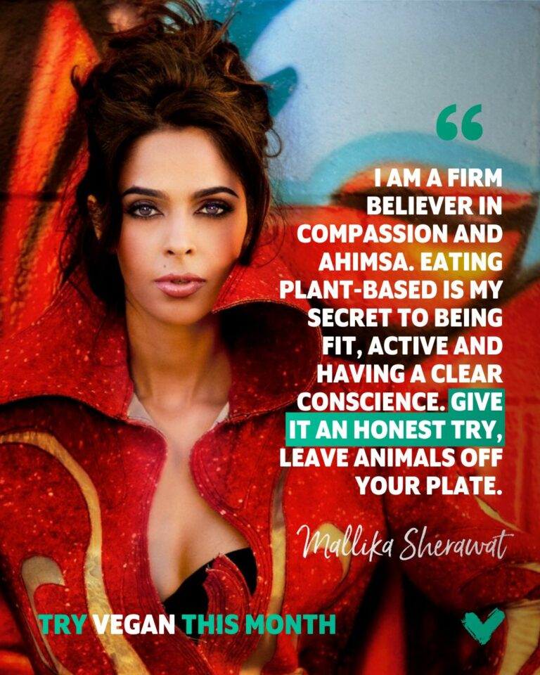 Mallika Sherawat joins Veganuary as an ambassador Shares her secret to being fit and active.